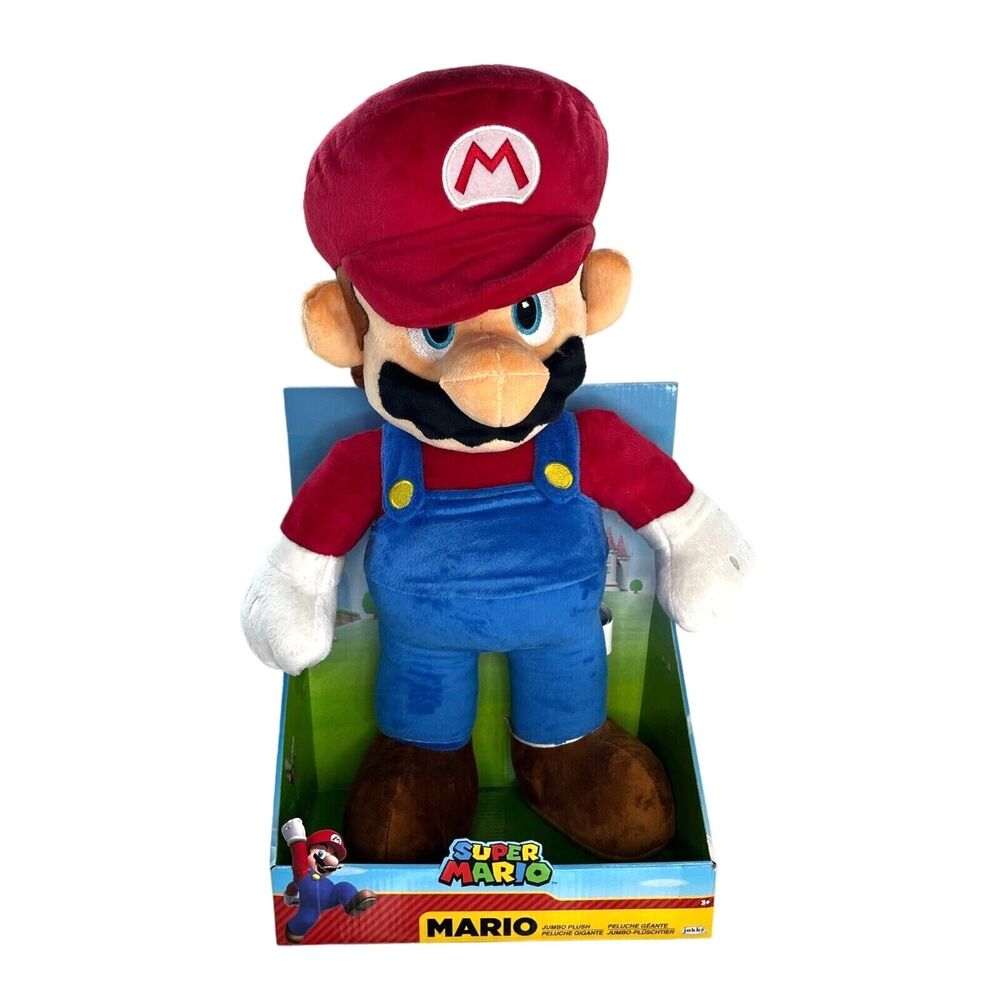Super Mario World of Nintendo Jumbo Plush 20" Jakks Pacific (NEW IN BOX)